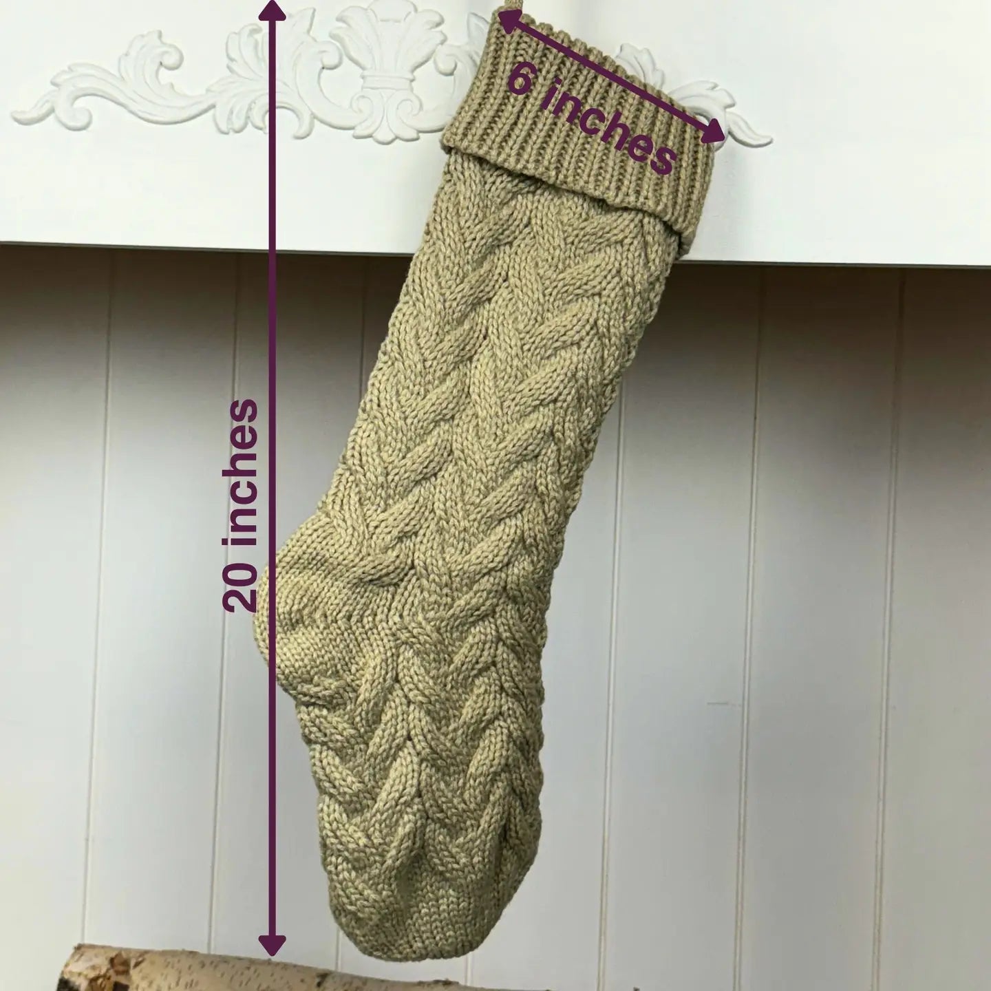 Solid Cable Knit Stockings