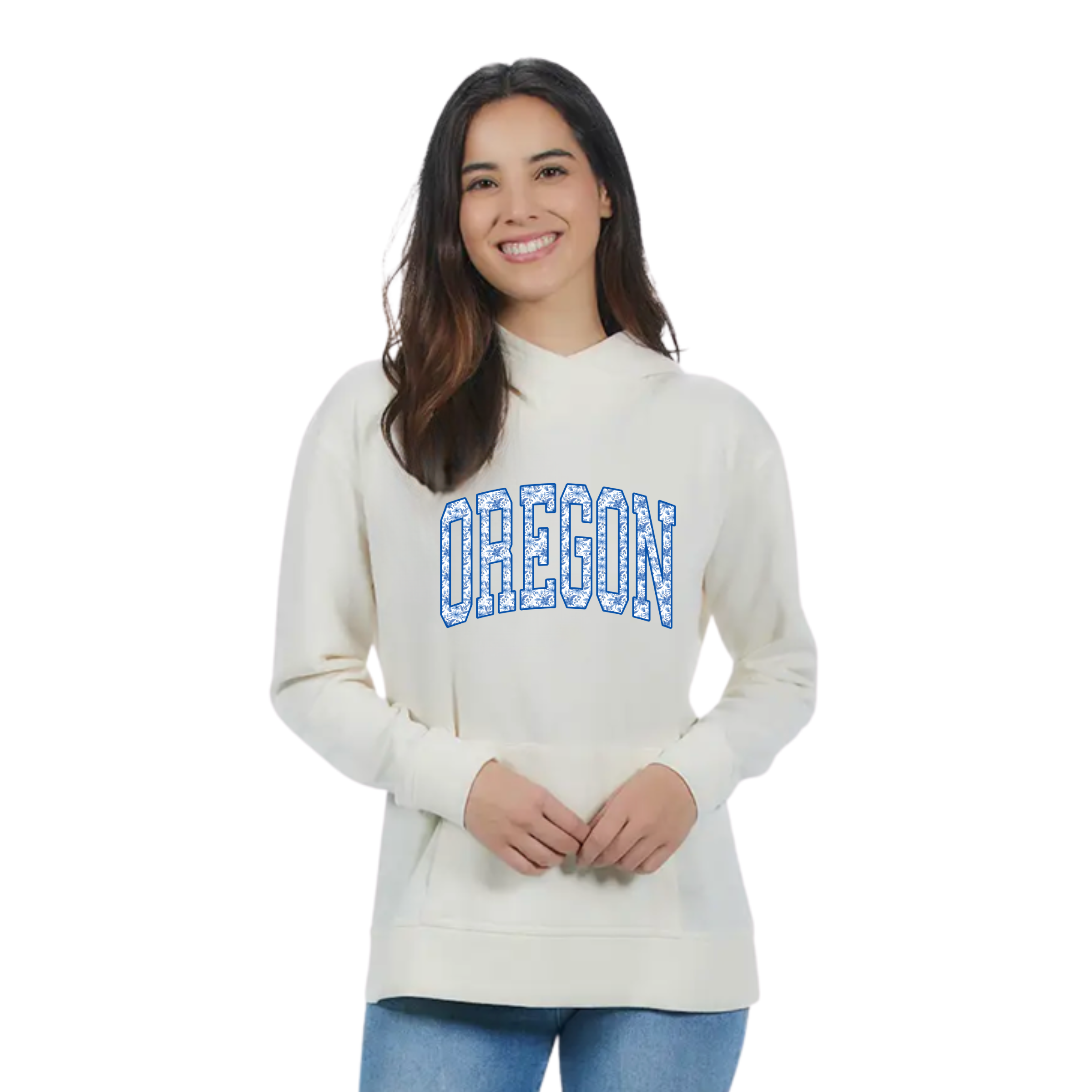 Ladies Crossover Oregon Floral Hoodie