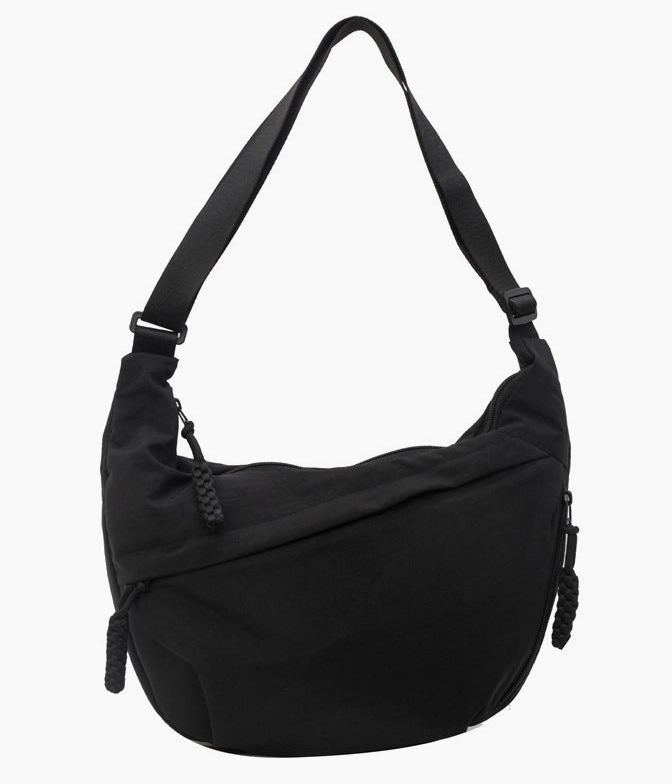 3 Pocket Crossbody Crescent Bag