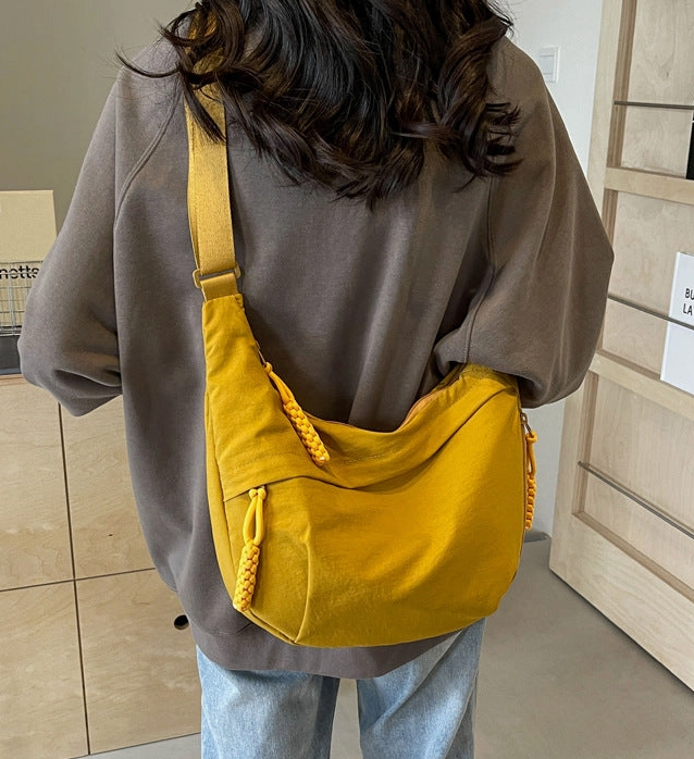 3 Pocket Crossbody Crescent Bag