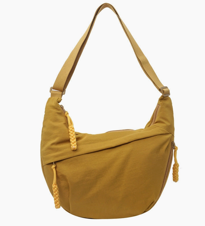 3 Pocket Crossbody Crescent Bag